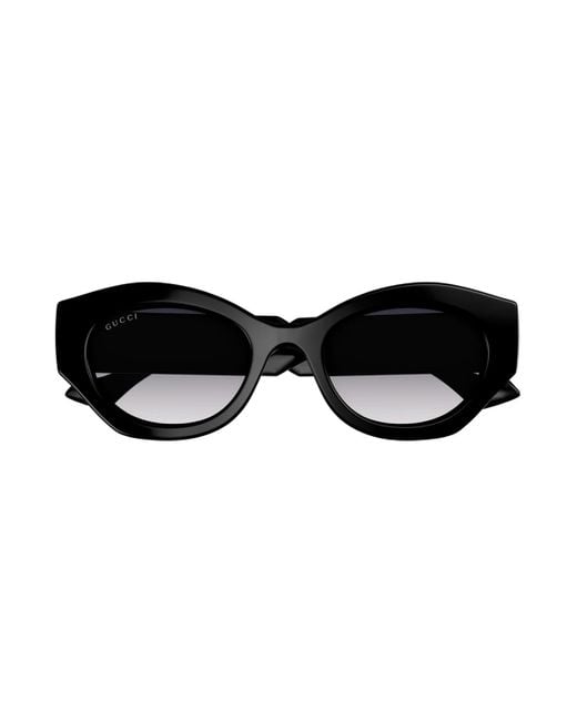 Gucci Black Gg1553S Linea Gucci Lido 001 Crystal Sunglasses