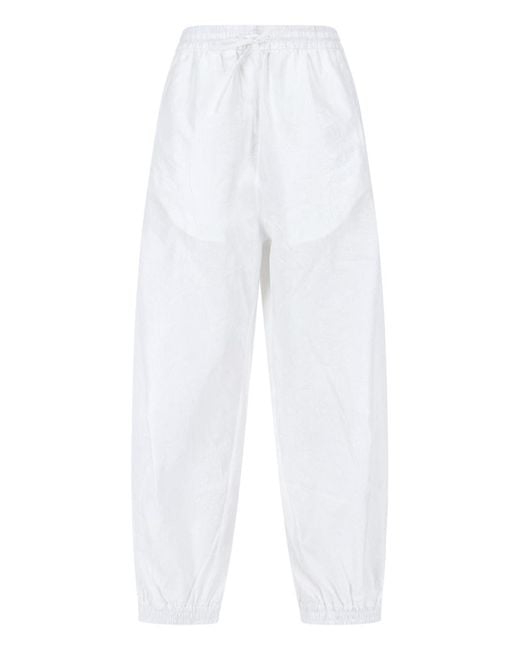 Rohe White Trousers Cotton