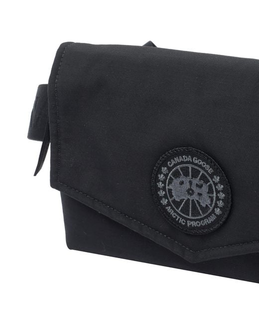 Canada Goose Black Logo Mini Waist Bag