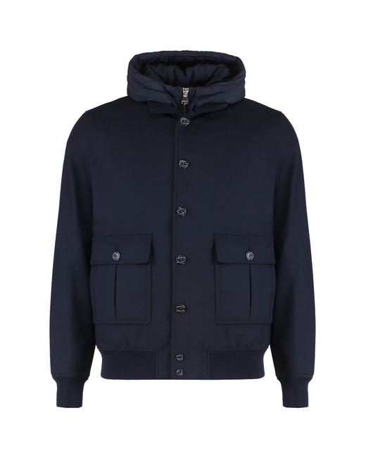 Valstar Blue Ino Knitted Bomber Jacket for men