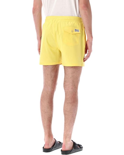 Polo Ralph Lauren Yellow Tarveler Mid Trunck Slim Fit for men