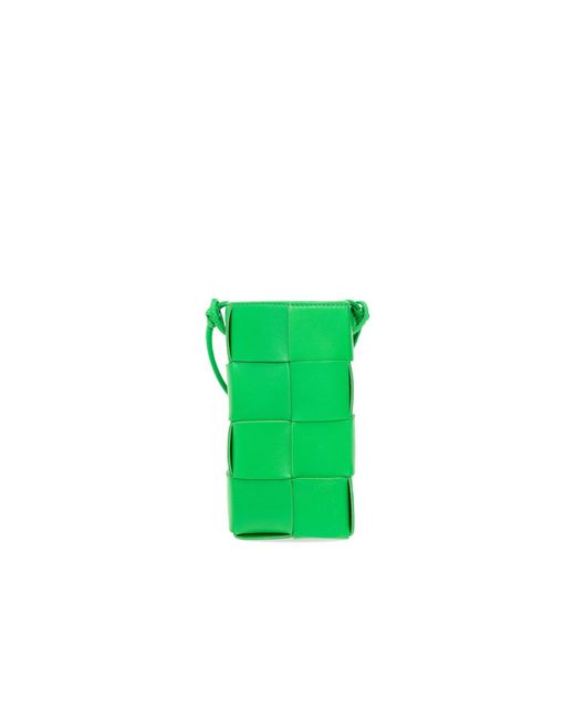 Bottega Veneta Cassette Mini Bag Unisex Green Mini Bag Mini Leather