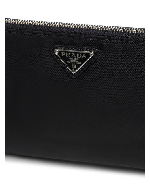 Prada White Pouch Re-Nylon Recycled Polyamide Wallets & Cardholders for men