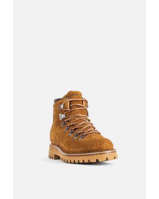 Church's Brown Bottine À Lacets En Veau Velours Doux Marron Boot for men