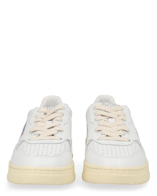Autry White Medalist Low Sneaker Cow Leather Trainers