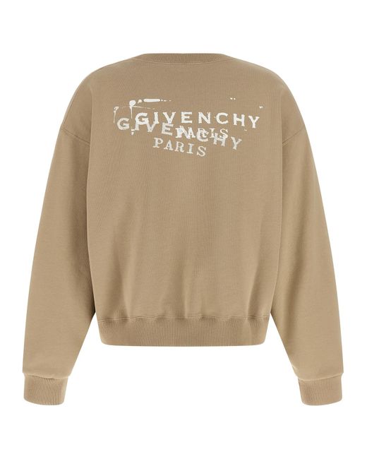 Givenchy Natural Logo Stamp Sweatshirt