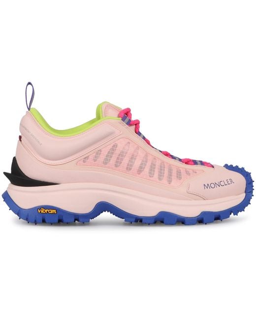 Moncler Pink Trailgrip Lite Low-Top Sneakers Upper: Polyamide Trainers
