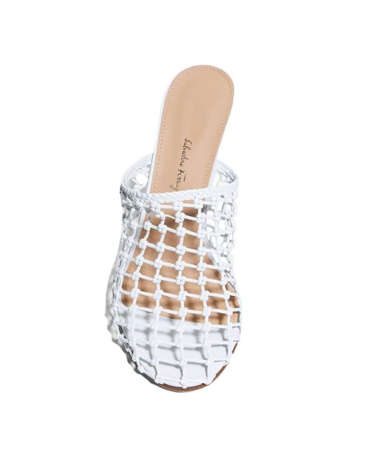 Ferragamo White Ellas High-Heeled Mules