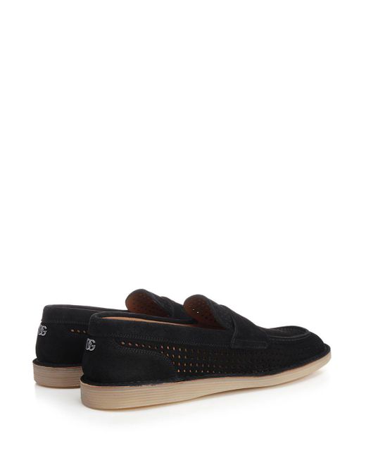 Dolce & Gabbana Black New Florio Loafers for men