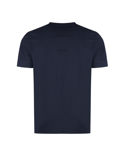 Givenchy Blue Cotton Crew-Neck T-Shirt for men