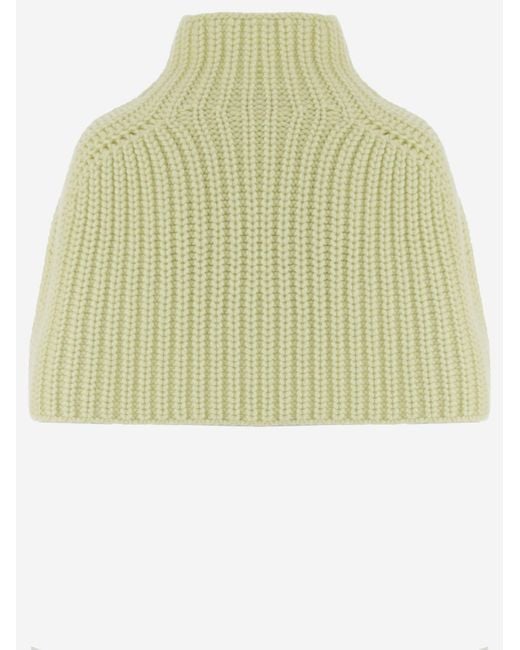 Sa Su Phi Green Shawl Cape Knit Cashmere Capes
