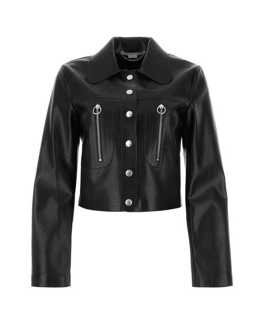 Stella McCartney Black Collared Button-up Jacket