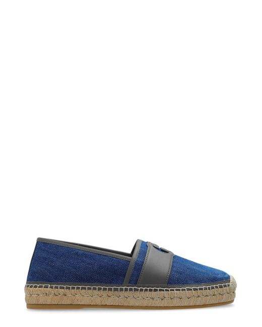 Gucci Blue Gg Cutout Denim Espadrilles for men