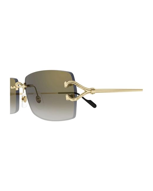 Cartier Green Ct0550S Décor C Classique De 001 Metal Occhiali Da Sole for men
