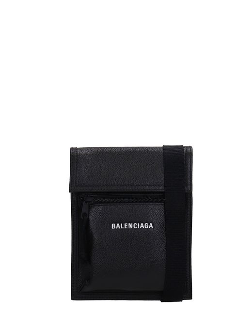 Balenciaga Waist Bag In Leather in Black for Men Lyst
