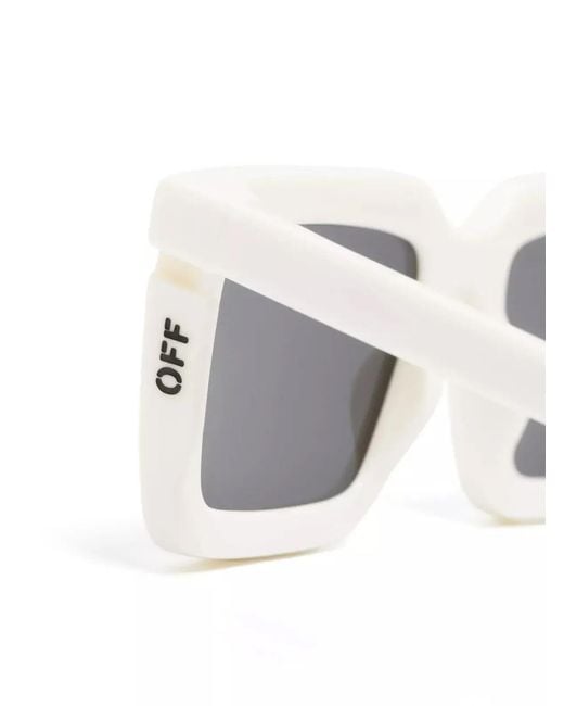 Off-White c/o Virgil Abloh White Tucson Logo Sunglasses Accessories for men