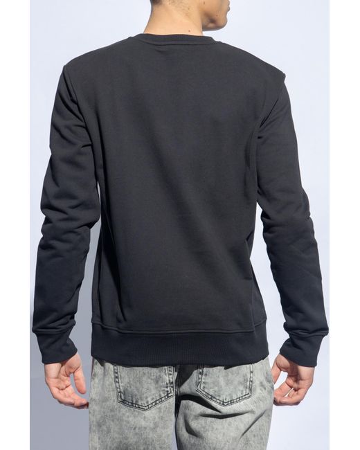 Balmain Black Printed Sweatshirt for men