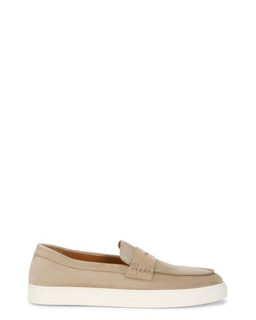 Doucal's Multicolor Slip-On Moccasins Suede Calfskin Loafers for men