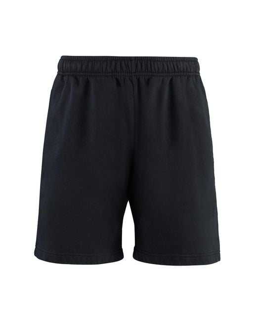 Acne Blue Cotton Bermuda Shorts for men