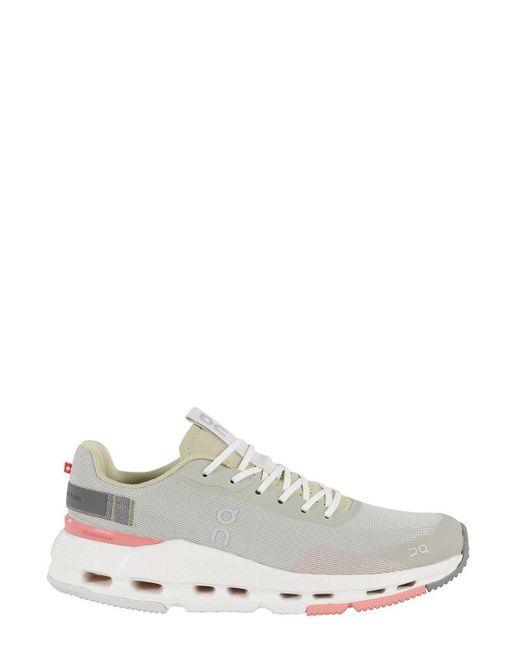 On Shoes White Cloudnova Form 2 Lace-Up Sneakers