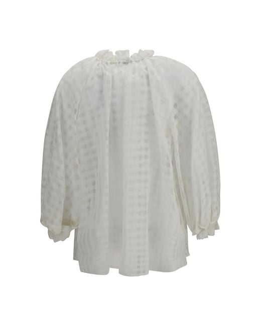Sara Roka Gray Amabel Shirt Cotton; Silk