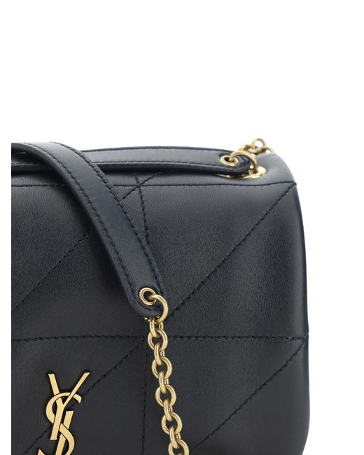 Saint Laurent Gray Jamie Shoulder Bag Lambskin