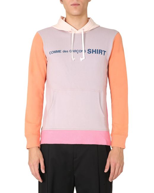 comme des garcons pink hoodie