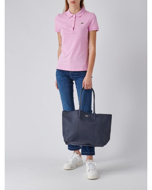 Lacoste Pink Cotton T-Shirt