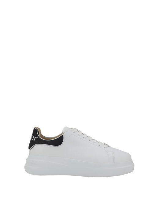 Philipp Plein White Sneakers Leather Upper: Calf Trainers for men
