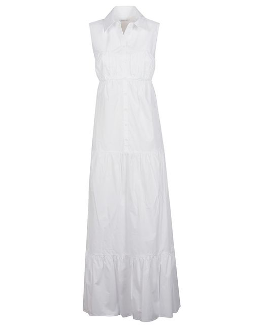 Patrizia Pepe White Chemisier Long Dress