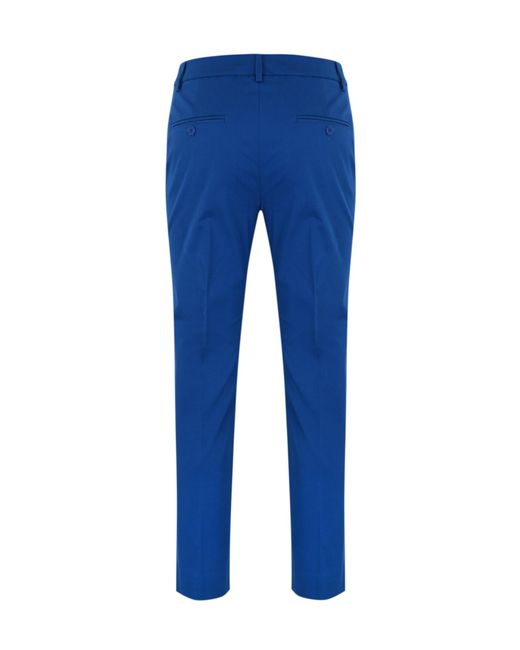 Weekend by Maxmara Blue Cecco Stretch Cotton Trousers