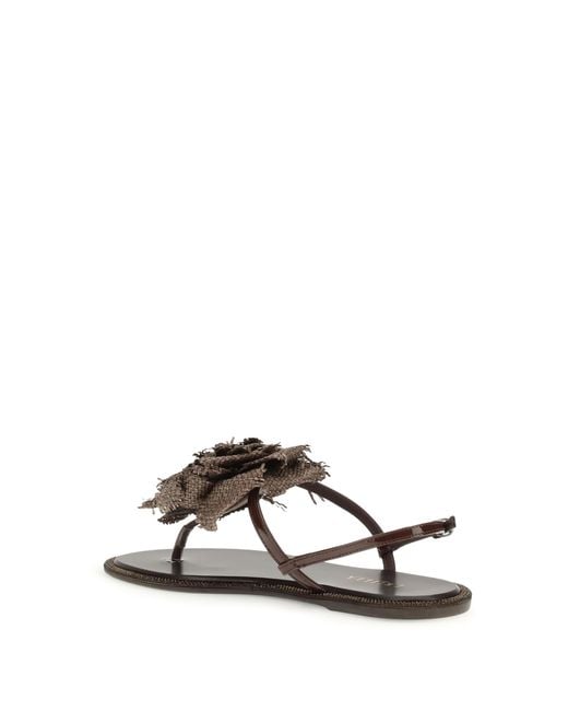 Le Silla White Rose Sandals Calf Leather Bos Taurus