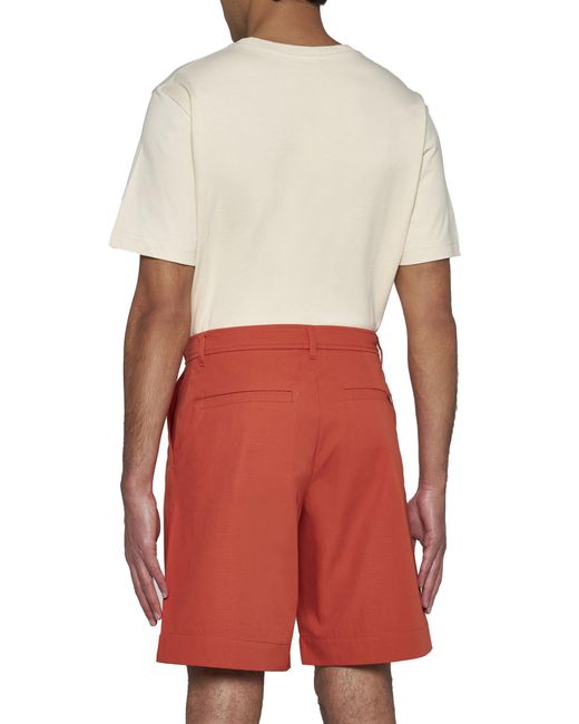 Maison Kitsuné Red Shorts for men