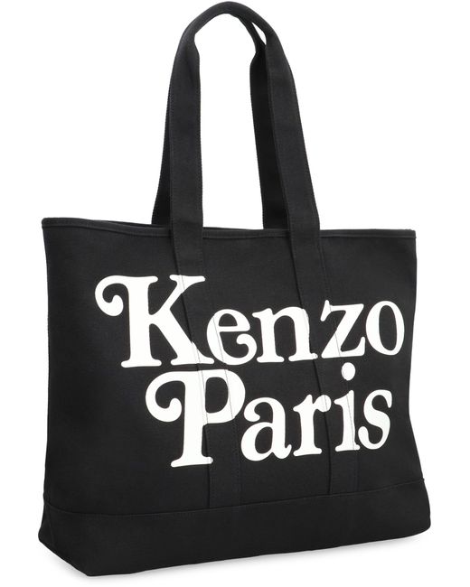KENZO Black Canvas Tote Bag