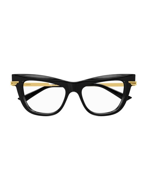 Bottega Veneta Black Bv1266O Linea Minimalist 001 Glasses