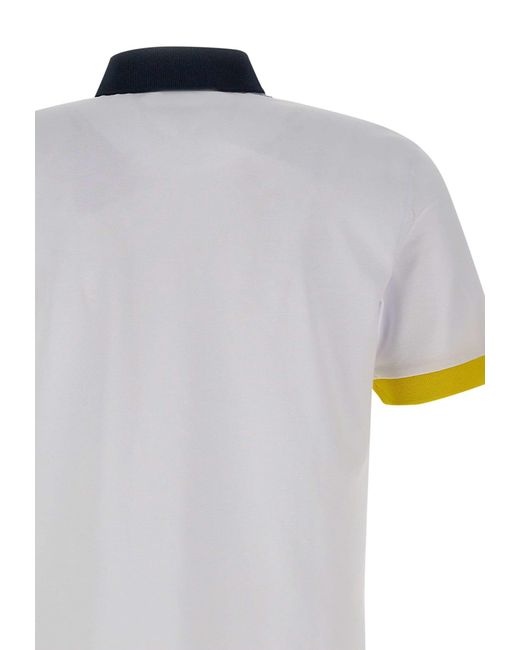 Sun 68 White 3 Colours Cotton Polo Shirt for men