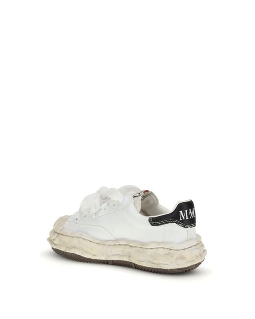 Maison Mihara Yasuhiro White Blakey Sneakers Upper: Fabric; Sole: Rubber