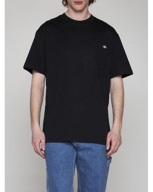 Dickies Black Porterdale Cotton T-Shirt for men