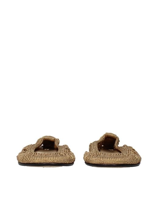 Isabel Marant Natural Fabric Ballet Flats