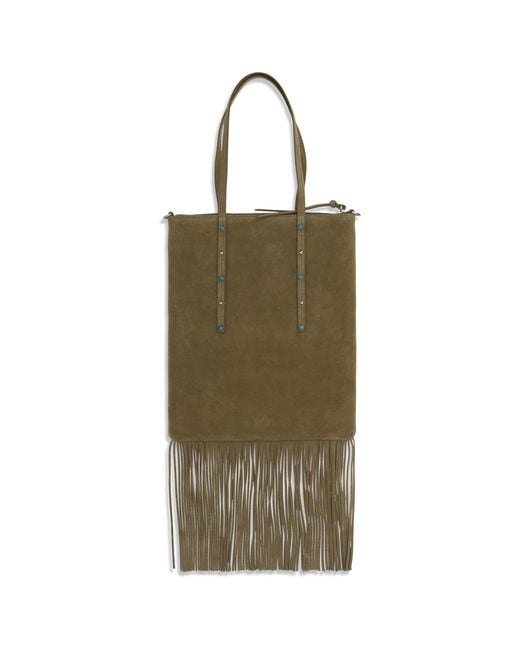 Pinko Green Suede Shoulder Bag Calf Leather Bos Taurus