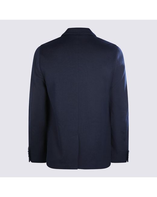 Gucci Blue Cotton Blazer for men