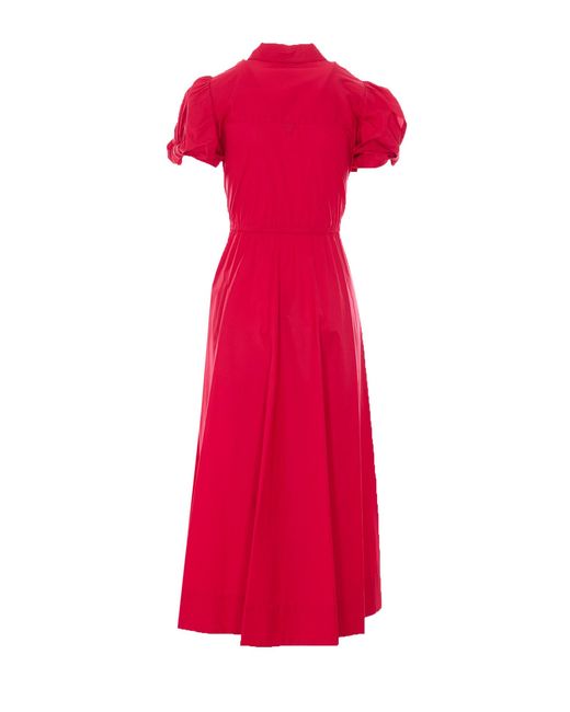 Twinset Red Dresses Cotton