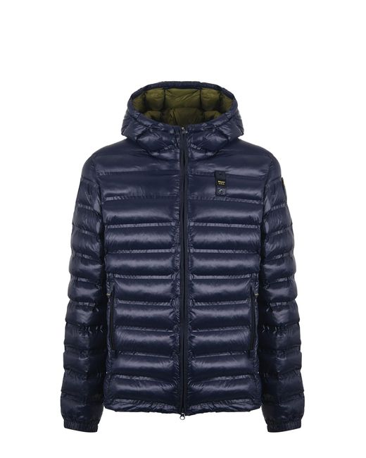 Blauer Blue Nylon Jacket for men