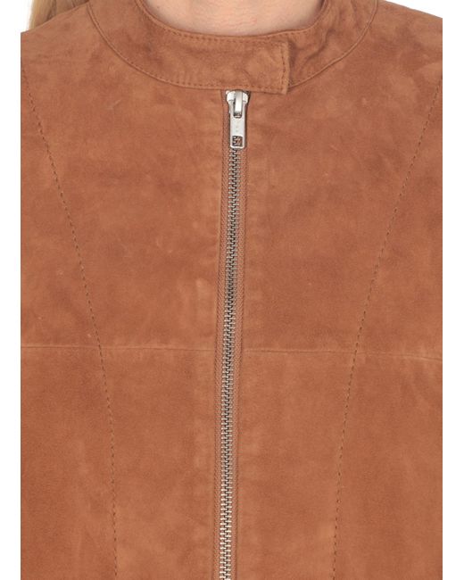 Bully Brown Suede Leather Bomber Jacket