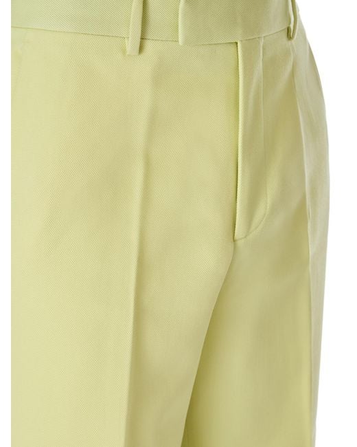 Gucci Yellow Lime Polyester Pants for men