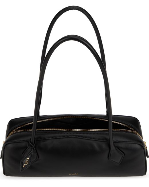 Alaïa Black Shoulder Bag Le Teckel Leather