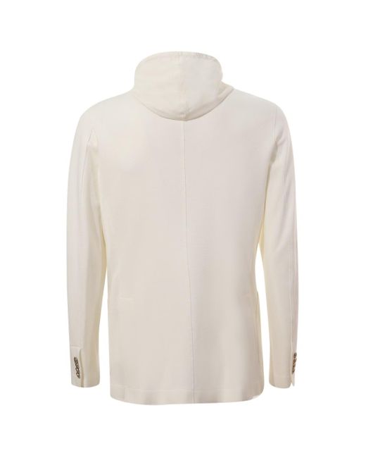 Eleventy White Single-Breasted Jacket for men