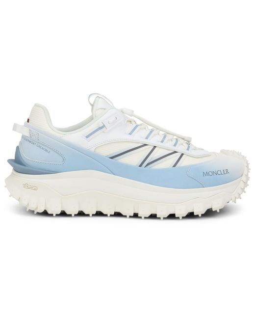 Moncler White Low-Top Sneakers Trailgrip Calfskin Trainers for men