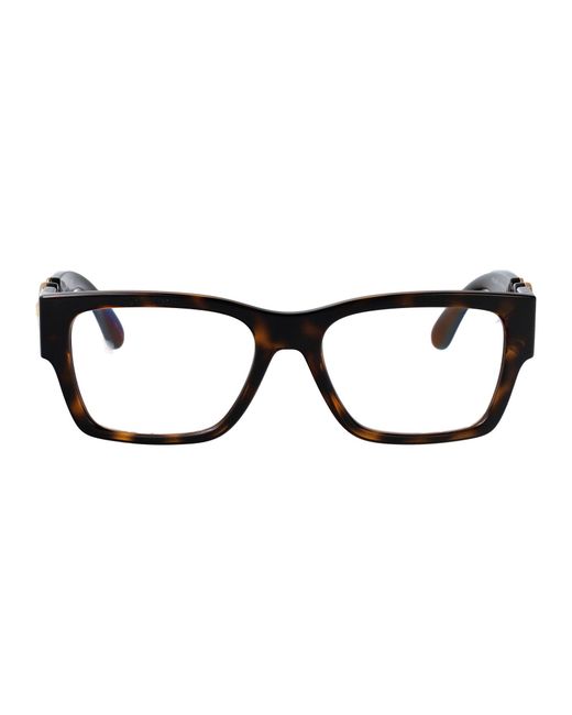 Versace Brown Havana Injectate Glasses for men