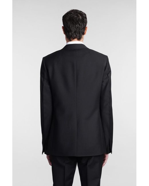 Givenchy Blue Classic Jacket In Wool for men